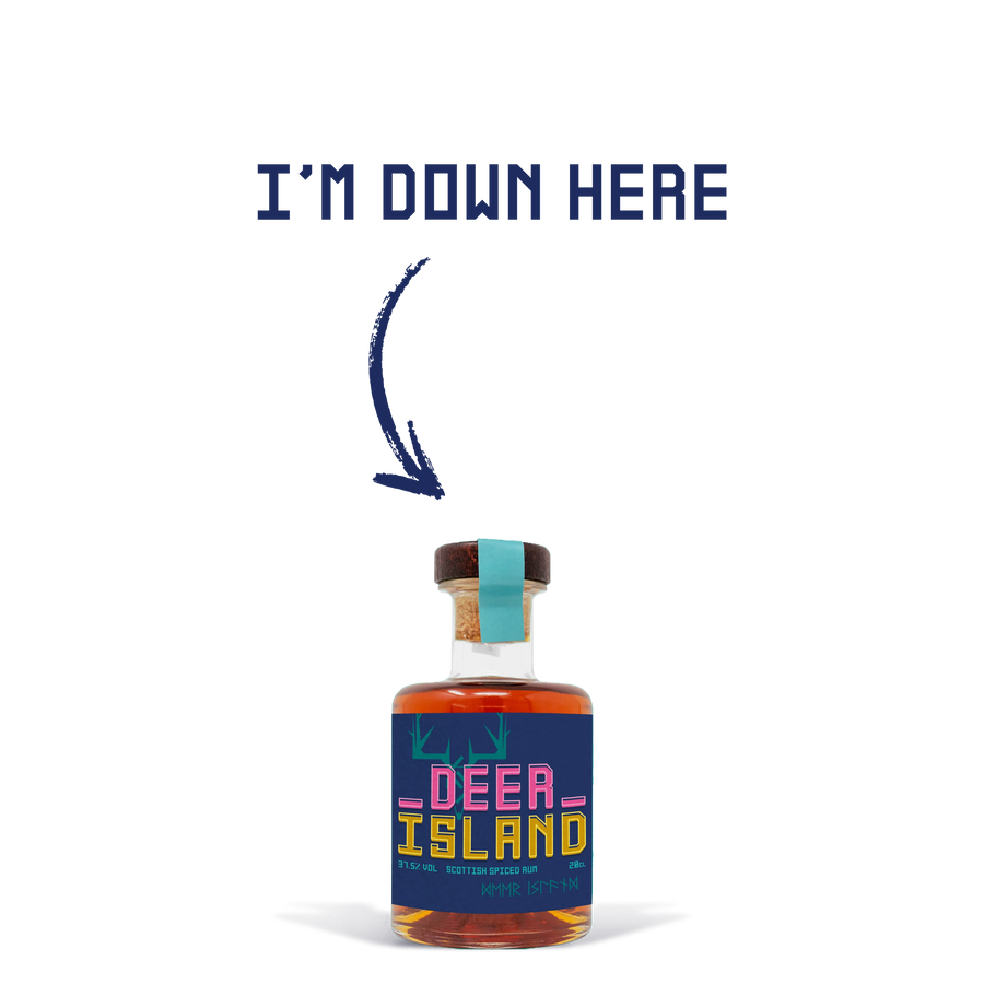 Deer Island Rum 5cl Miniature New